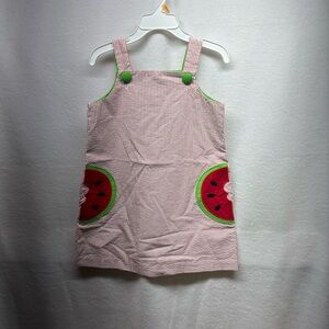 Super Cute‎ Striped Dress with Watermelon Pockets